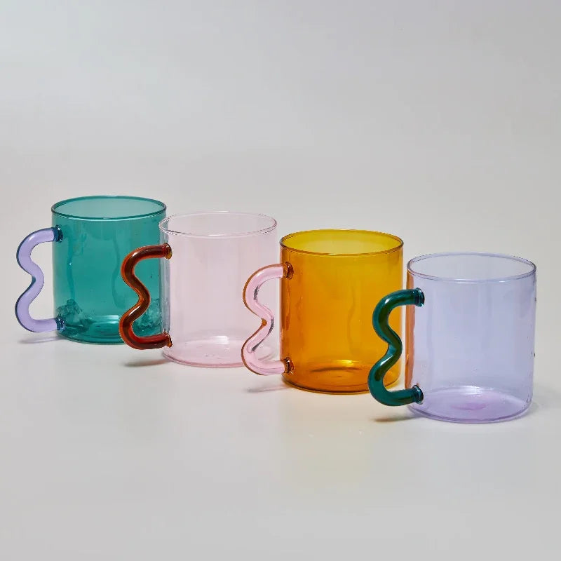 Tazas de Cristal de Colores