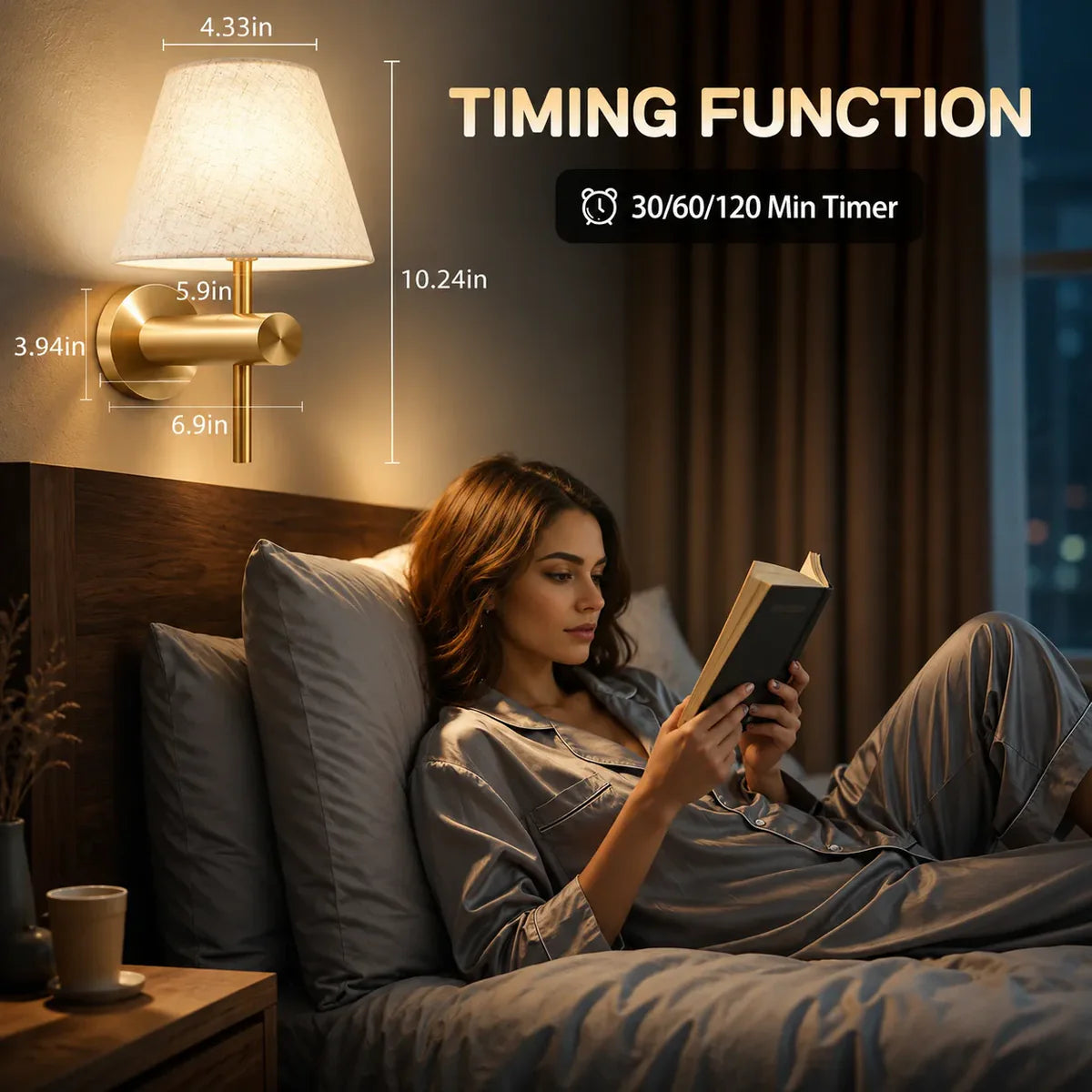 Wireless Wall Lights Minimal (Set of 2) by Vellor