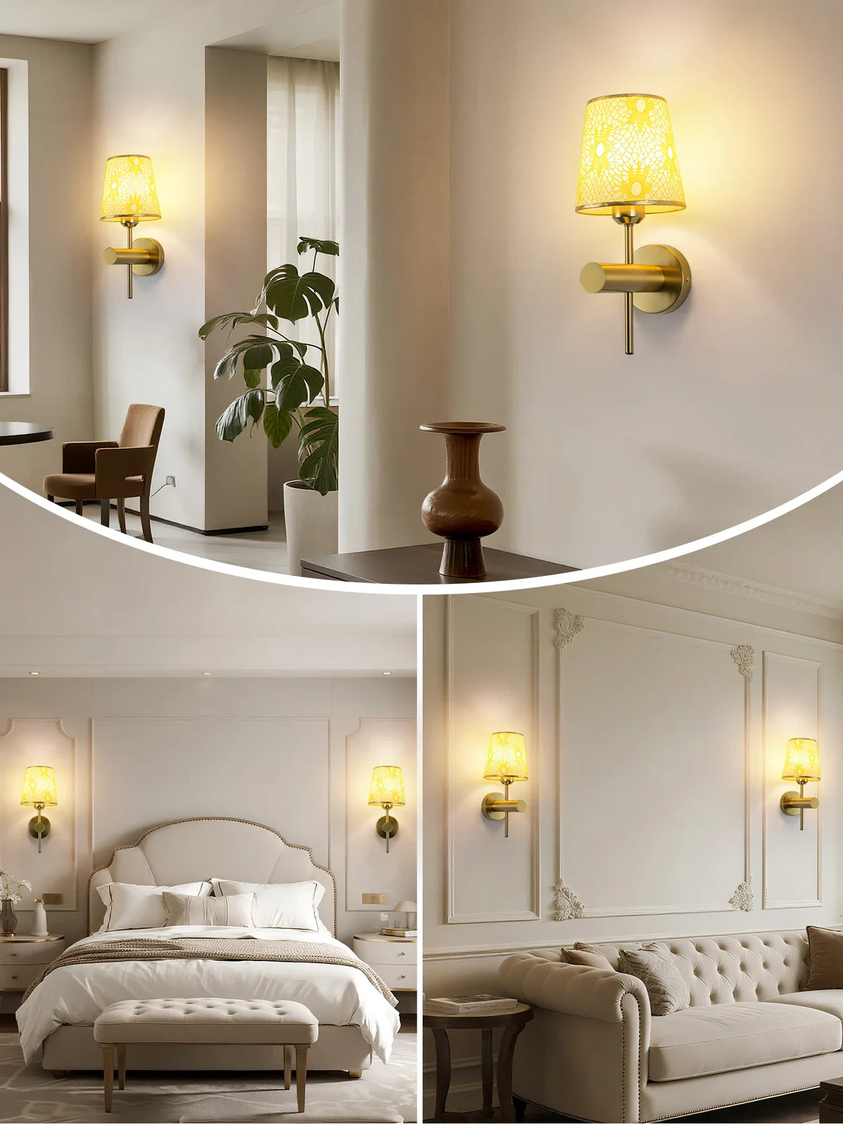 Wireless Wall Lights Mosaic (Set of 2) by Vellor