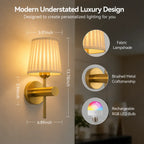 Wireless Wall Lights Nordic (Set of 2) by Vellor