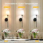 Wireless Wall Lights Tall (Set of 2) by Vellor