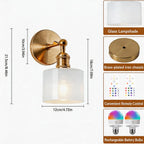 Wireless Wall Lights Vintage (Set of 2) by Vellor